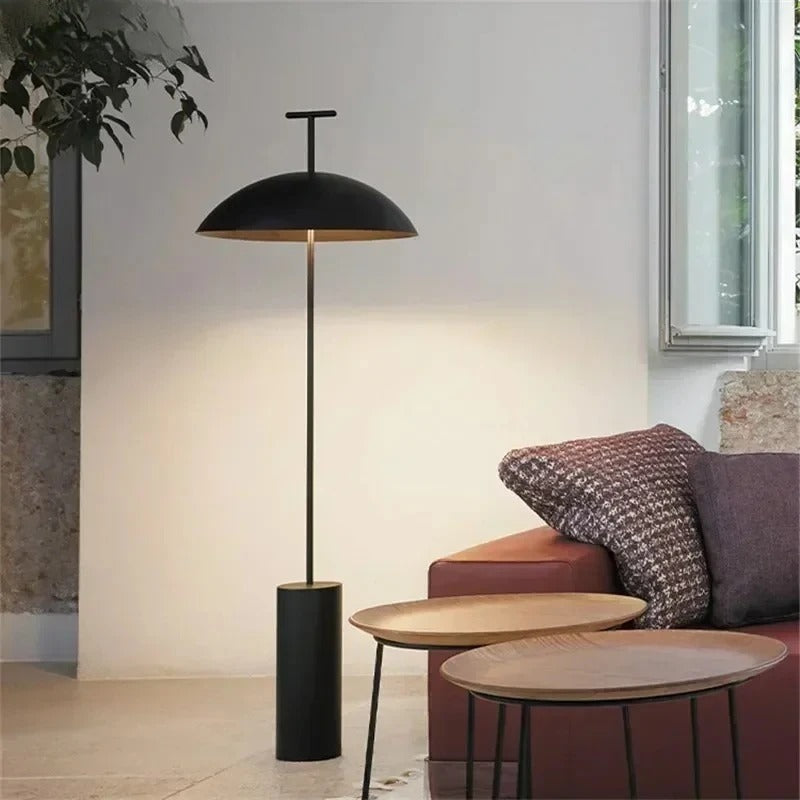 Japanese Wabi-sabi Umbrella Standing Art Creative Lustre Plated Lights LED Floor Lamps