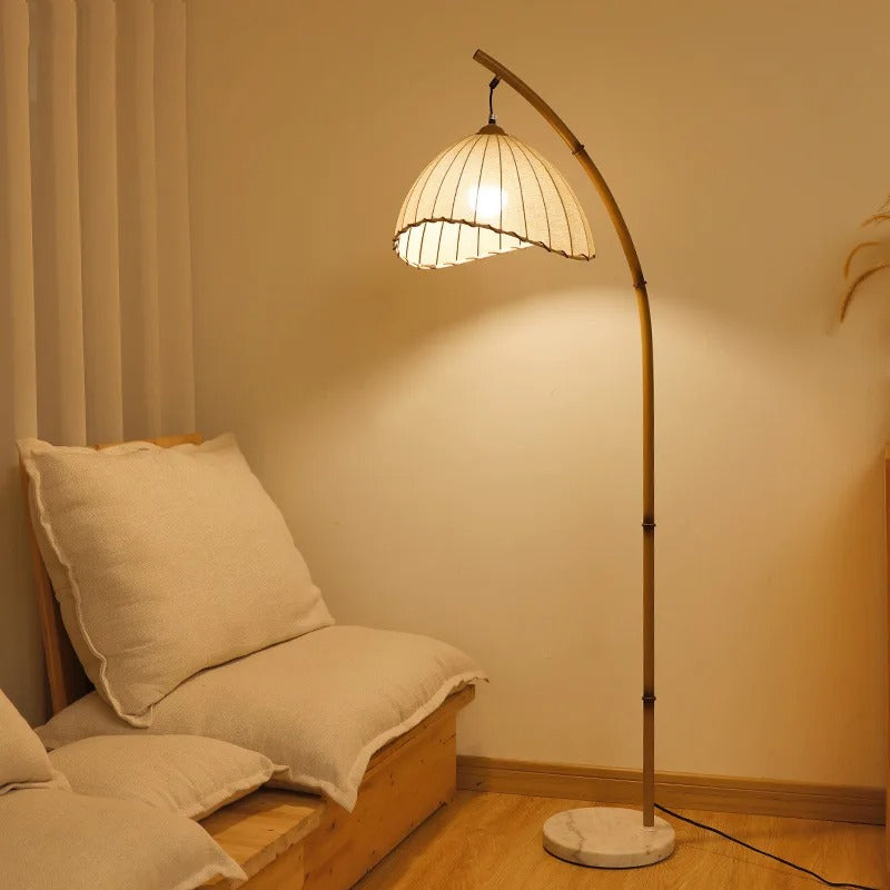 Japanese Style Silent Wind Lantern Type LED Floor Lamp