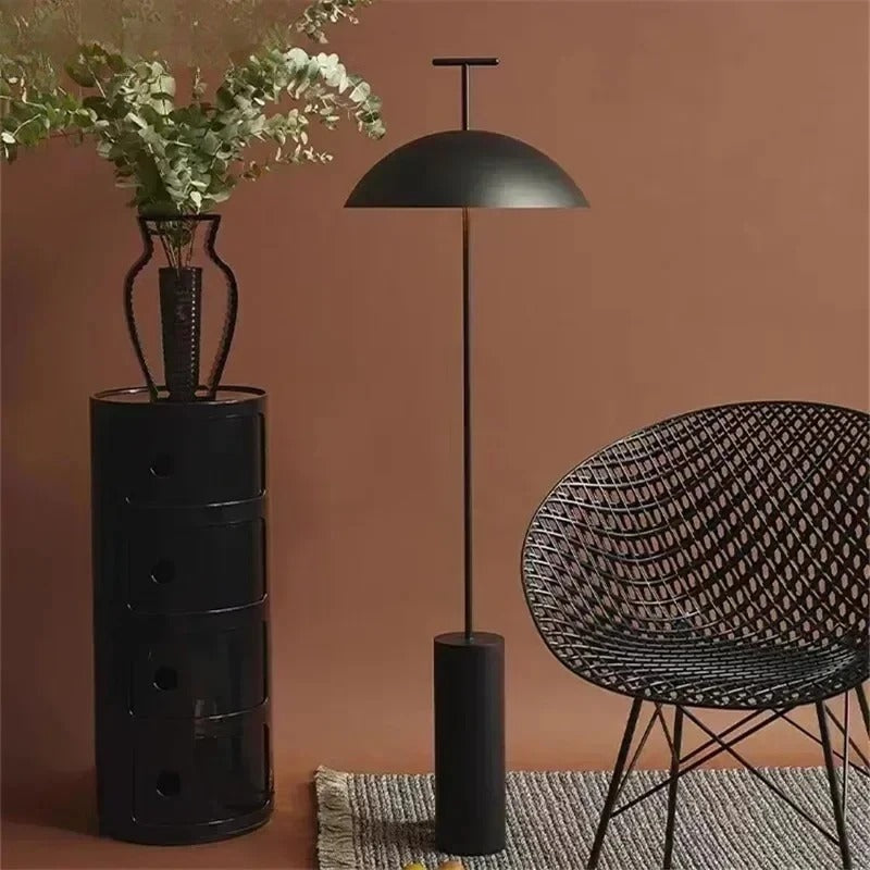 Japanese Wabi-sabi Umbrella Standing Art Creative Lustre Plated Lights LED Floor Lamps