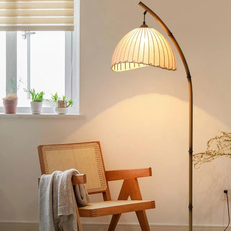 Japanese Style Silent Wind Lantern Type LED Floor Lamp