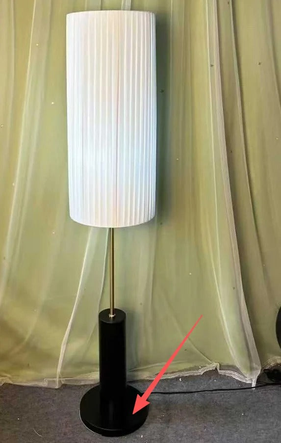 Dorica Floor Lamp Japanese fabric lamp Wabi Sabi Zen Bedroom